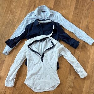 Zara and Banana Republic Women's Button-Down Tops - 3